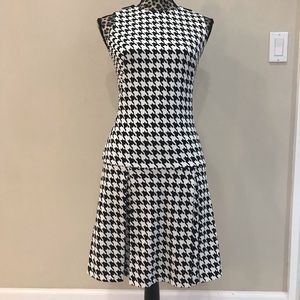 MK Houndstooth Dress w/ pleats